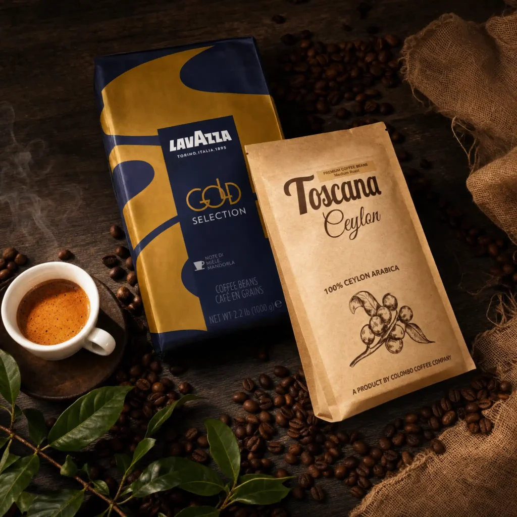 Ceylon coffee vs. Lavazza
